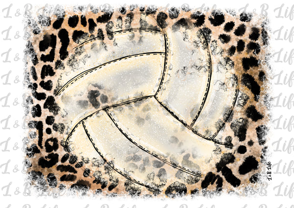 VOLLEYBALL LEOPARD BACKGROUND