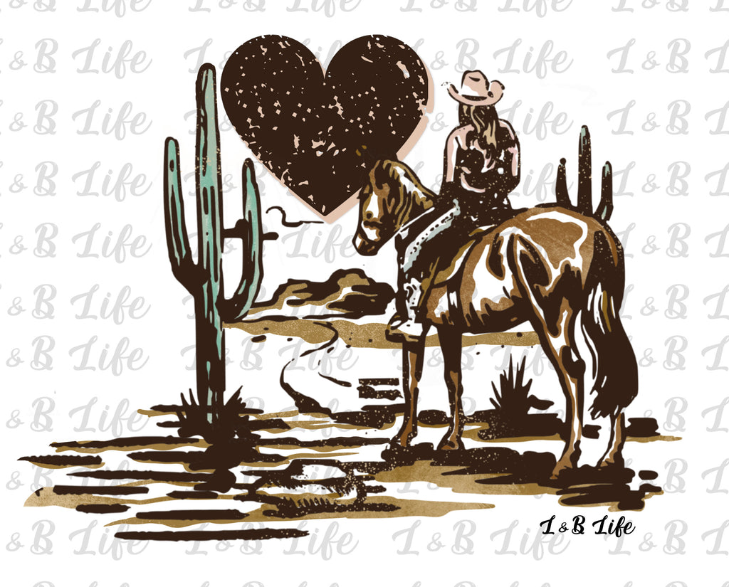 COWGIRL HEART ( POCKET MINI TRANSFER)