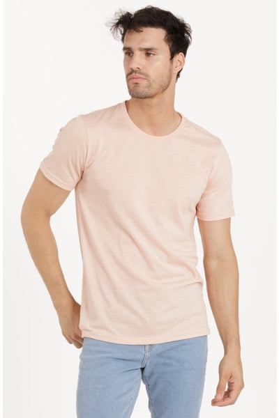 LBL 3142 SUBLIMATION TEE- HEATHER APRICOT