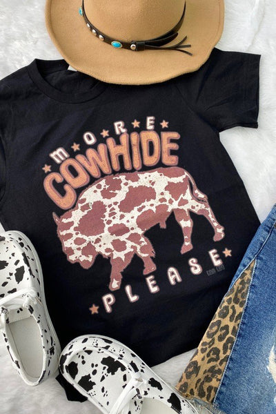 BC MORE COWHIDE- BLACK