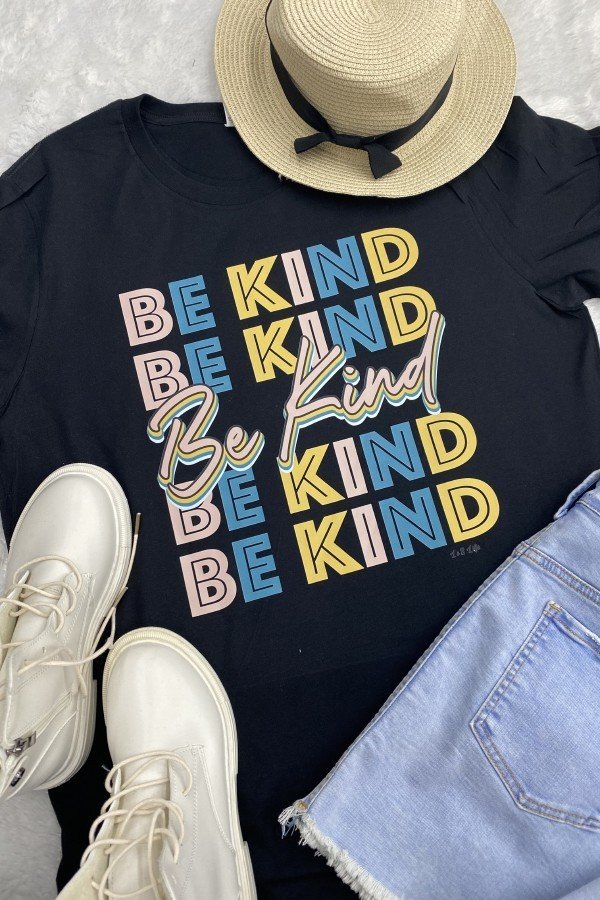 BC DTF BE KIND - BLACK