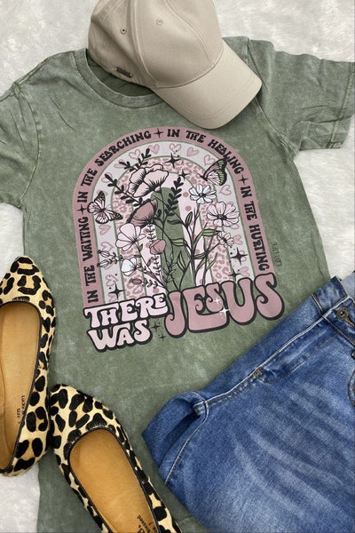 LBL DTF THERE WAS JESUS - WASHED OLIVE PRE-ORDER 7/8/23