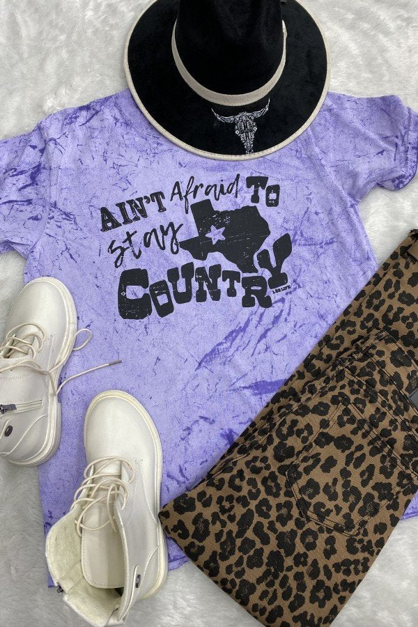 CC AINT AFRAID TO STAY COUNTRY - BLASTED PURPLE