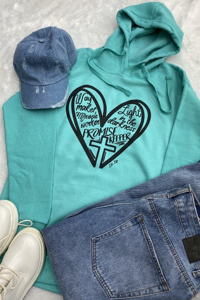 LBL HOODIE WAY MAKER - TURQUOISE
