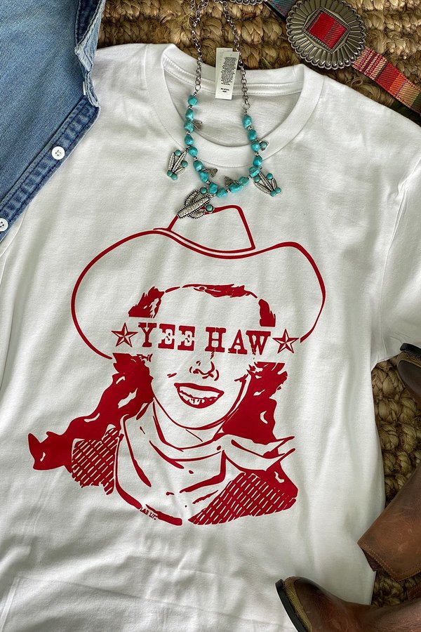 BC YEEHAW COWGIRL- WHITE