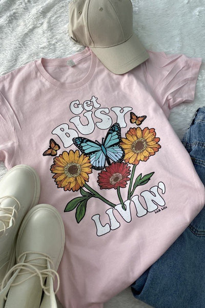CH GET BUSY LIVIN- PINK