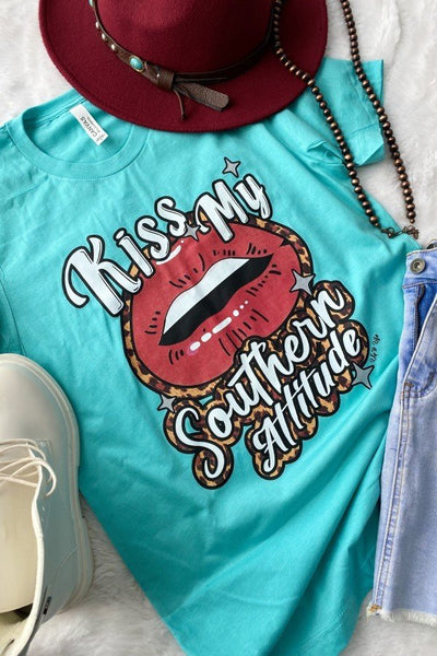 BC KISS MY SOUTHERN- TURQUOISE