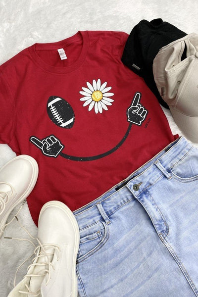 BC SMILEY FACE- RED
