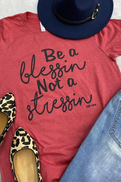 BC BE A BLESSIN - HEATHER RED