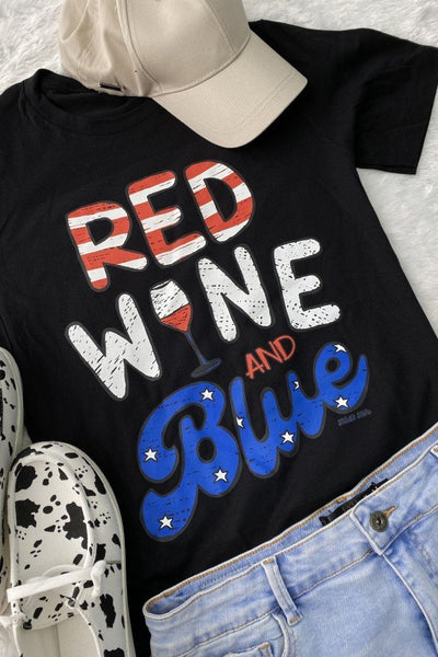 BC RED WINE AND BLUE - BLACK
