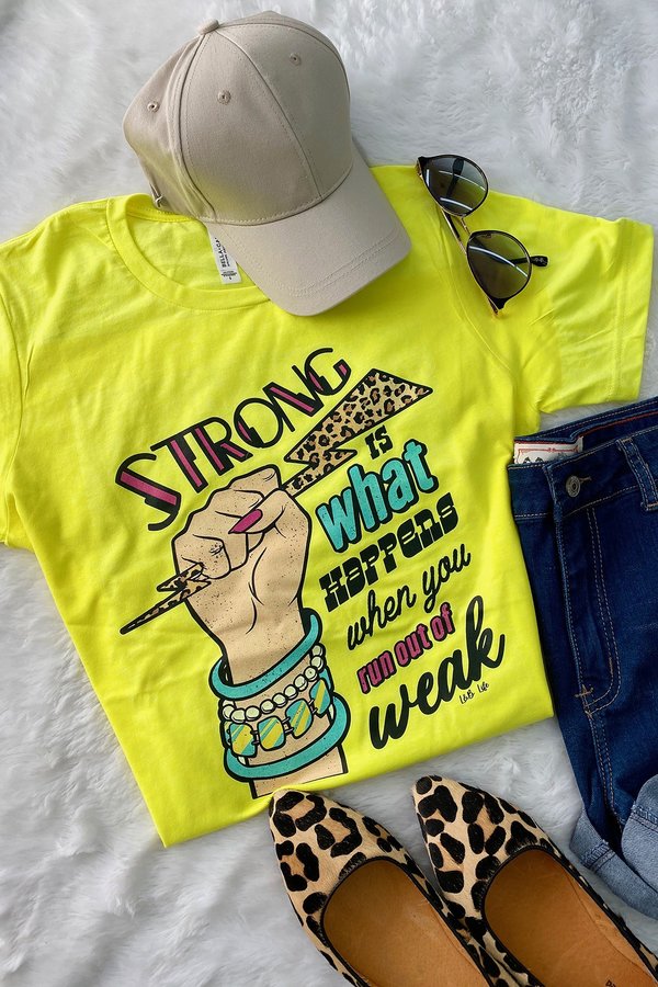 BC STRONG IS WHAT - NEON YELLOW