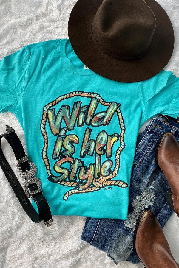 BC WILD IS HER- TURQUOISE