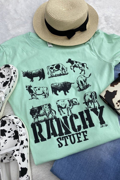 BC RANCHY STUFF COW- Mint