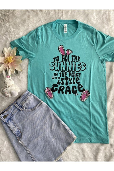 BC TO ALL THE BUNNIES - TURQUOISE