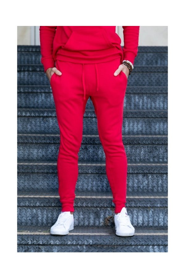 LBL JOGGERS - RED - Lucky and Blessed Life LLC / L&B Life