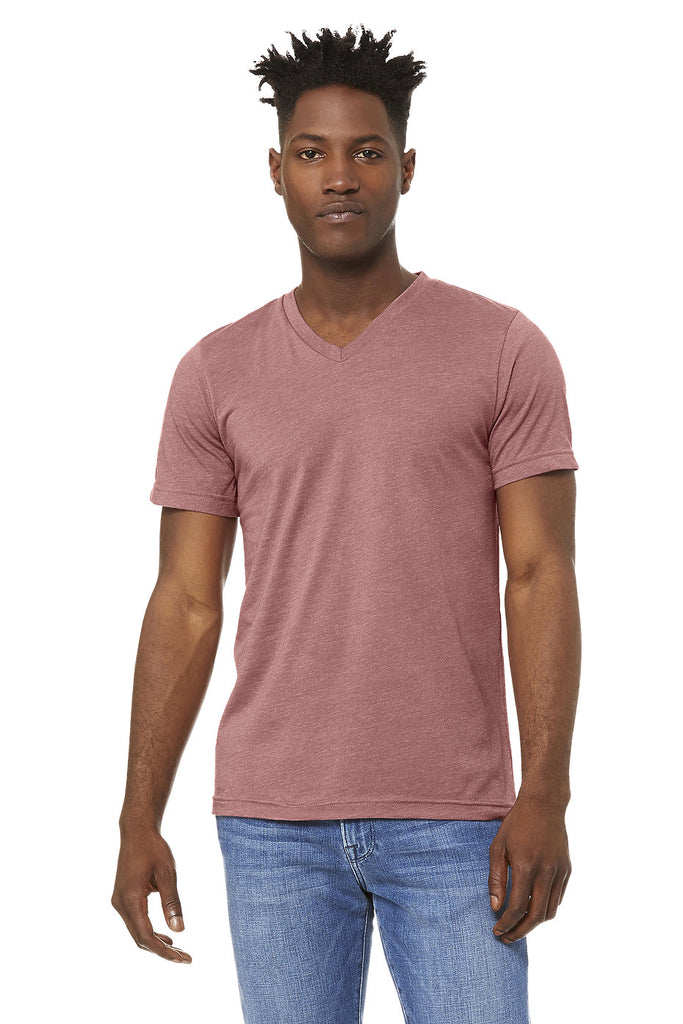 BC Heather Mauve V Neck