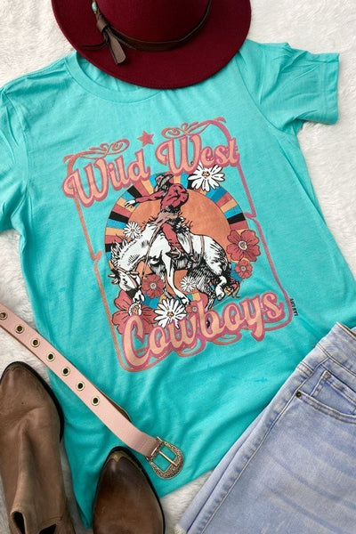 BC WILD WEST COW- TURQUOISE